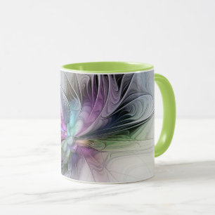 New Life, Colorful Abstract Fractal Art Fantasy Mug