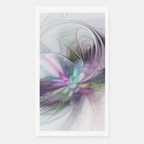 New Life Colorful Abstract Fractal Art Fantasy Paper Guest Towels