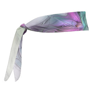 New Life, Colorful Abstract Fractal Art Fantasy Tie Headband