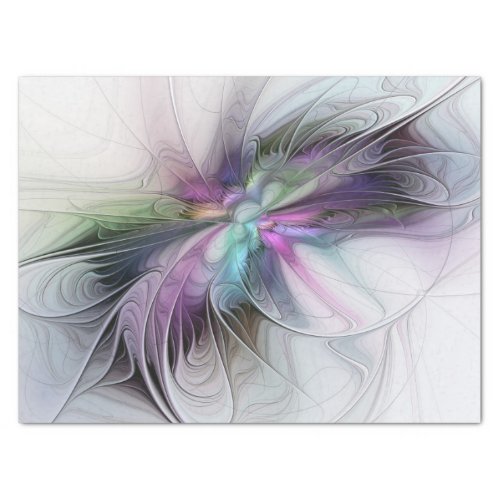 New Life Colorful Abstract Fractal Art Fantasy Tissue Paper