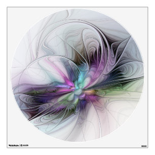 New Life, Colorful Abstract Fractal Art Fantasy Wall Decal