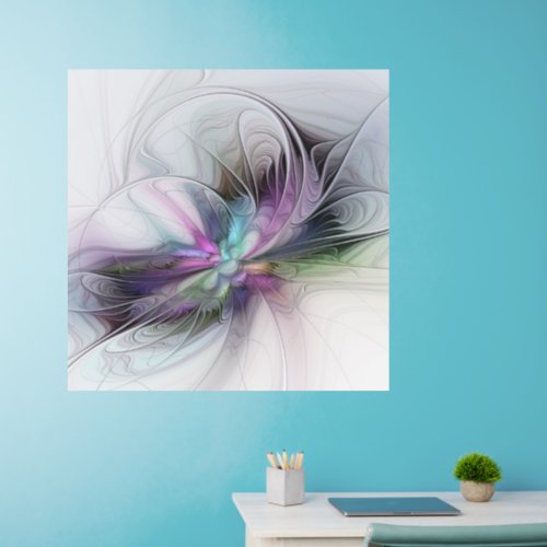 New Life Colorful Abstract Fractal Art Fantasy Wall Decal