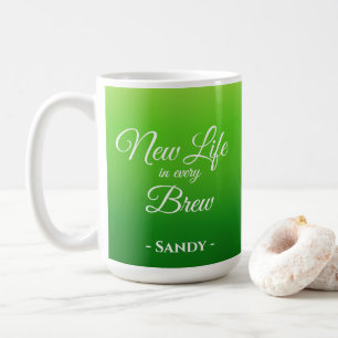 New Life in Every Brew Personalised Christian Mug