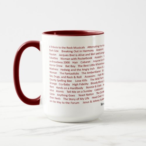 New Lines First 97 Shows mug