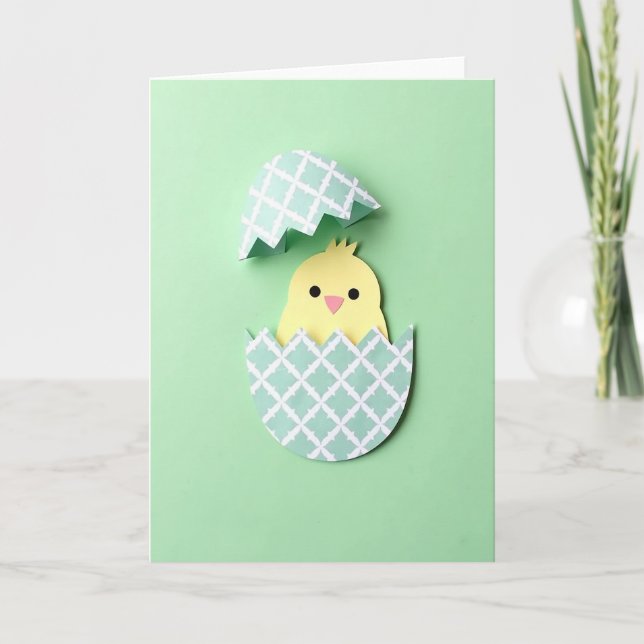 New Little Bird Paper Art Card (Front)