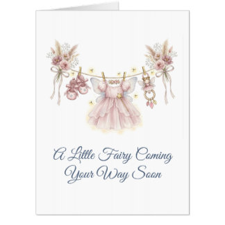 New Little Fairy Baby Pregnancy Gift Card