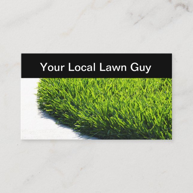 New Local Landscaping And Lawn Service Business Card (Front)