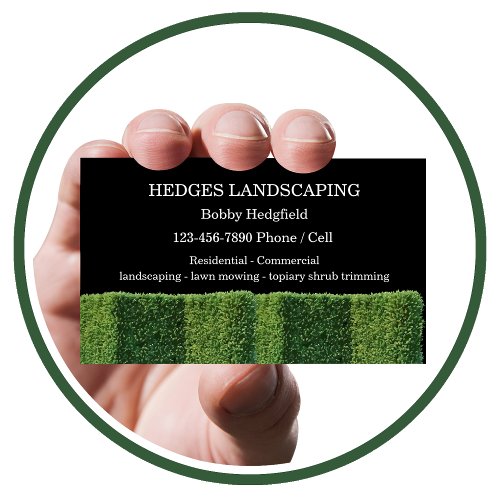 New Local Landscaping Services Business cards