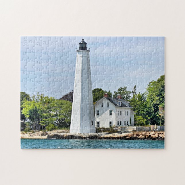 New London Harbor Lighthouse Connecticut Puzzle (Horizontal)