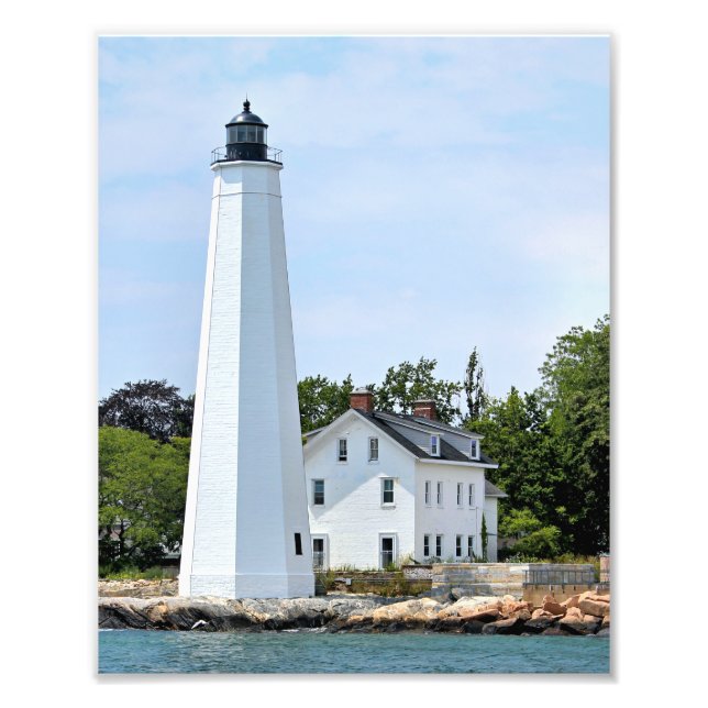 New London Harbor Lighthouse, CT Photo Print (Front)