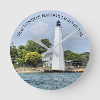 New London Harbor Lighthouse, CT Wall  Clock