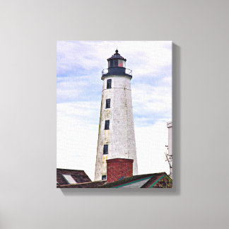 New London Harbor Lighthouse CT Wrapped Canvas Print