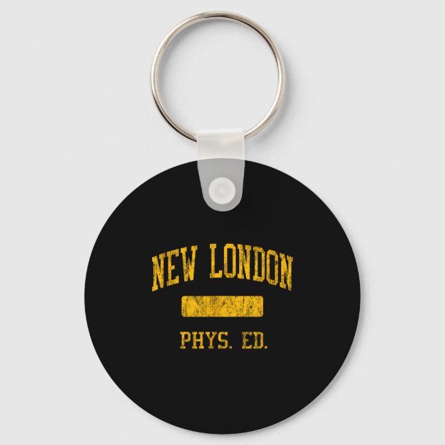 New London High School Hs New London Ct Phys Ed  Keychain (Front)