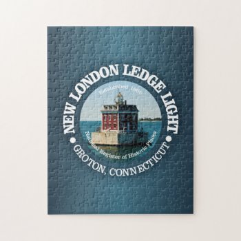 New London Ledge Light Jigsaw Puzzle by NativeSon01 at Zazzle