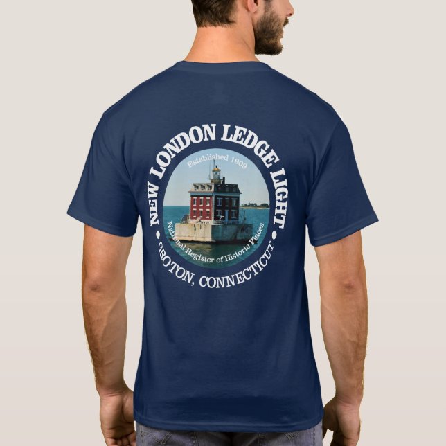 New London Ledge Light T-Shirt (Back)