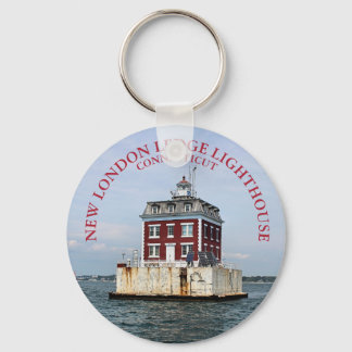 New London Ledge Lighthouse, Connecticut Keychain