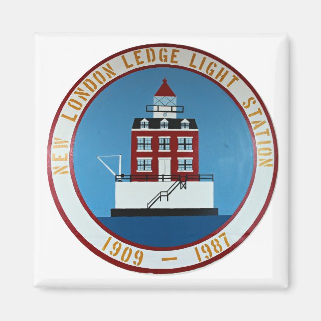 New London Ledge Lighthouse, Connecticut Magnet (Front)