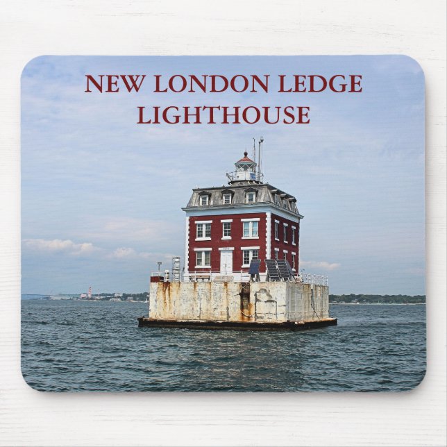 New London Ledge Lighthouse, Connecticut Mousepad (Front)