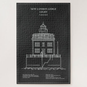 New London Ledge Lighthouse - Connecticut – PD Jigsaw Puzzle