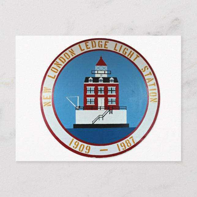 New London Ledge Lighthouse, Connecticut Postcard (Front)