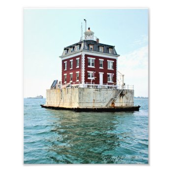 New London Ledge Lighthouse  Ct Photo Print by LighthouseGuy at Zazzle