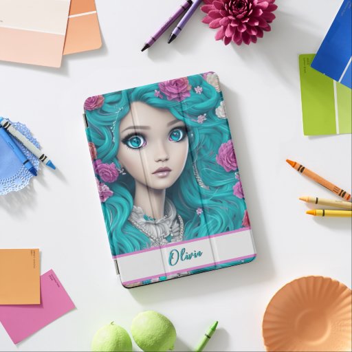 New London Princess with Turquoise Hair and Eyes   iPad Air Cover