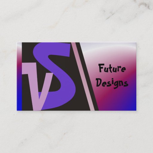 Customizable New Look Monogram Business Cards