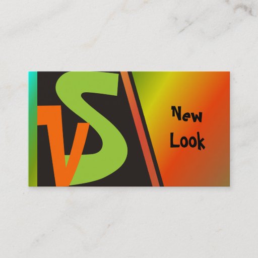 Customizable New Look Monogram Business Cards