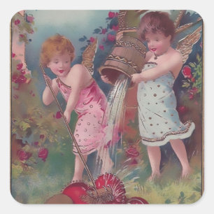 New Love & Hearts Square Sticker