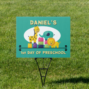 New Low Price! Cute, PERSONALIZED Pre-SCHOOL Sign