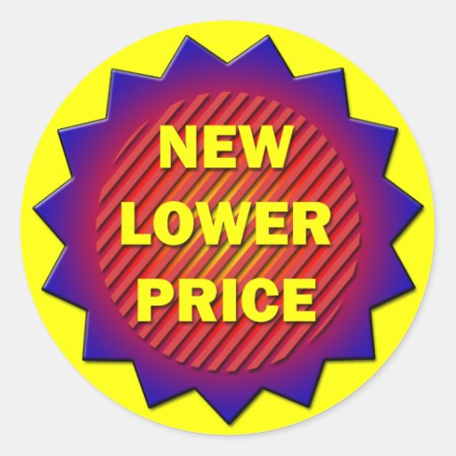 NEW LOWER PRICE LABEL CLASSIC ROUND STICKER | Zazzle