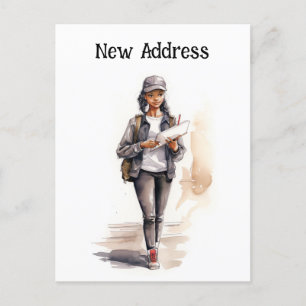 New Mail Address Moving Announcement Postcard