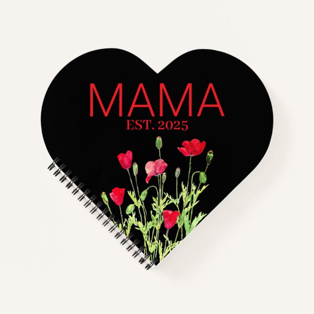 New MAMA red poppies Notebook (Front)