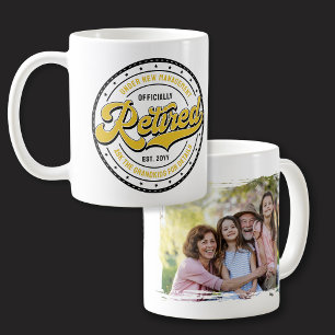 New Management Photo Grandkids Funny Retired Coffee Mug