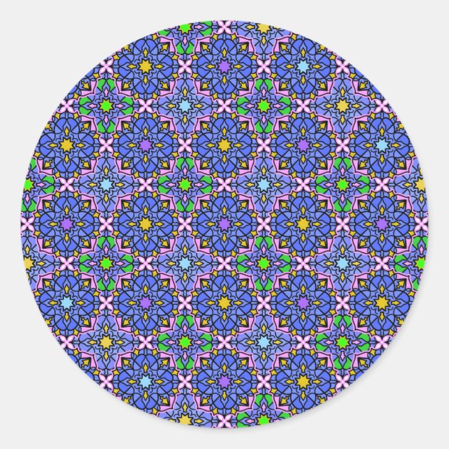 New Mandala 2 Classic Round Sticker (Front)