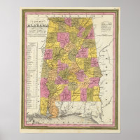 New Map Of Alabama