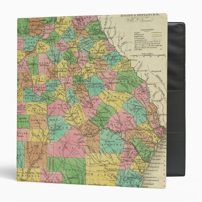 New Map Of Georgia 2 Binder (Front/Inside)