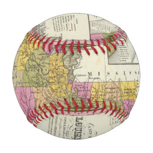 New Map Of Louisiana 3 Baseball