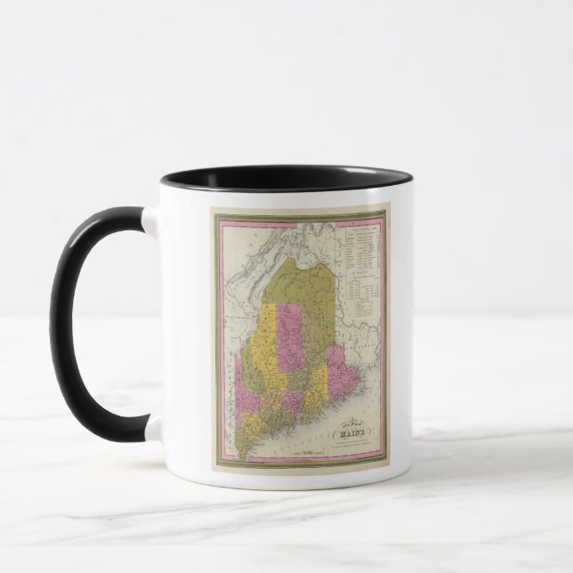 New Map of Maine 2 Mug (Left)