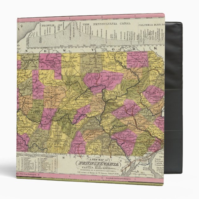 New Map Of Pennsylvania 2 Binder (Front/Inside)