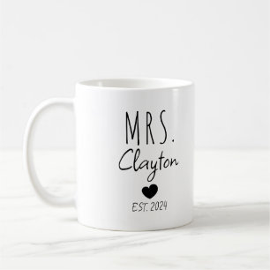New Marriage Couple - Personalized Mr and Mrs Coffee Mug