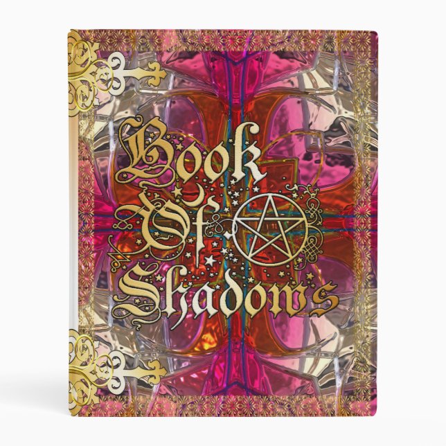 new Medieval Witches Book Of Shadows Mini Binder (Front)