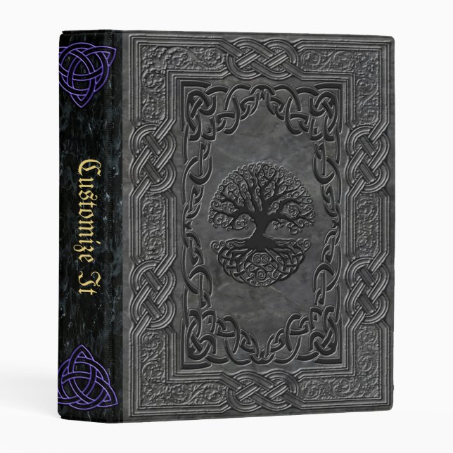 new Medieval Witches Book Of Shadows Mini Binder (Front/Spine)
