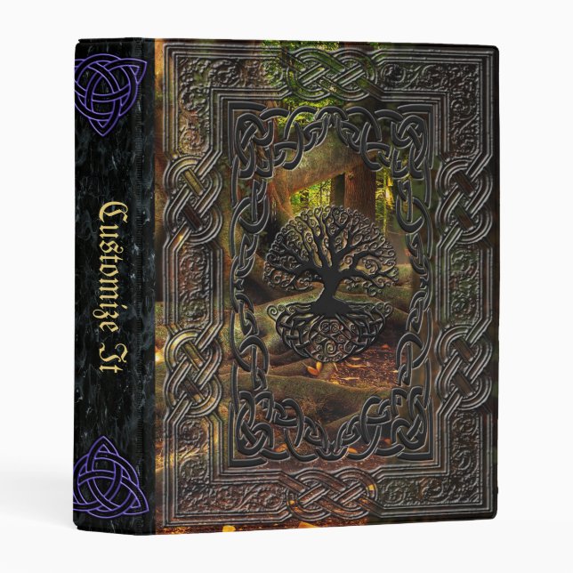 new Medieval Witches Book Of Shadows Mini Binder (Front/Spine)