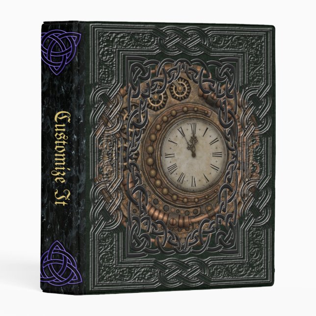 new Medieval Witches Book Of Shadows Mini Binder (Front/Spine)