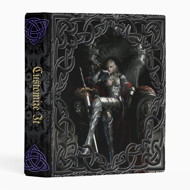 new Medieval Witches Book Of Shadows Mini Binder (Front/Spine)