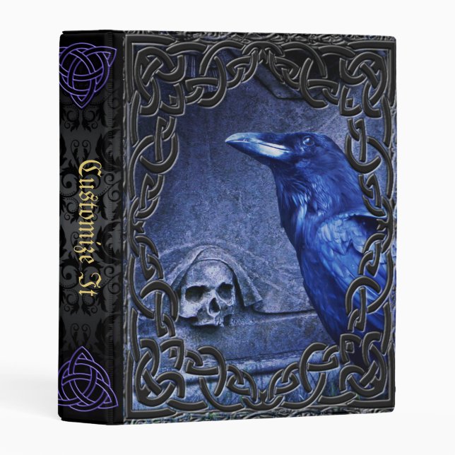 new Medieval Witches Book Of Shadows Mini Binder (Front/Spine)