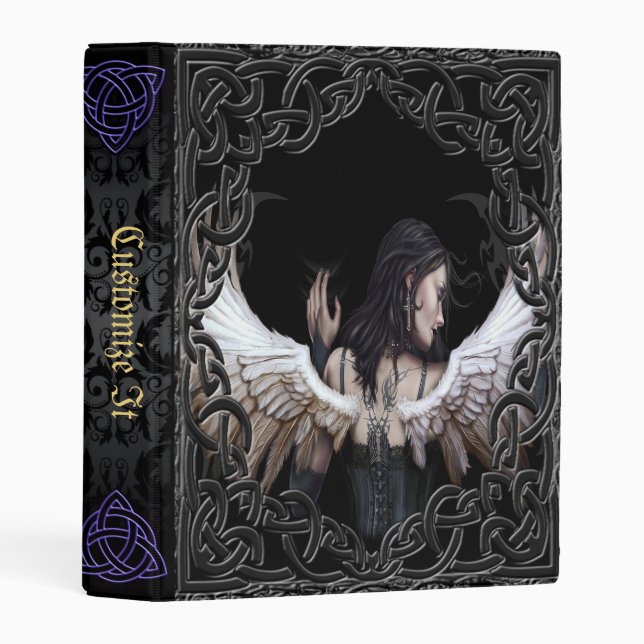 new Medieval Witches Book Of Shadows Mini Binder (Front/Spine)