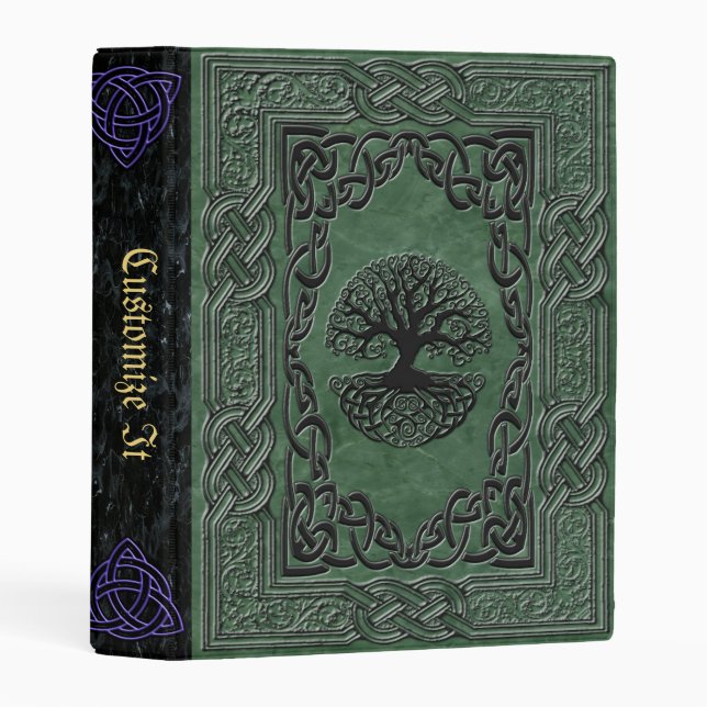new Medieval Witches Book Of Shadows Mini Binder (Front/Spine)