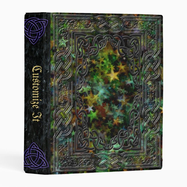 new Medieval Witches Book Of Shadows Mini Binder (Front/Spine)